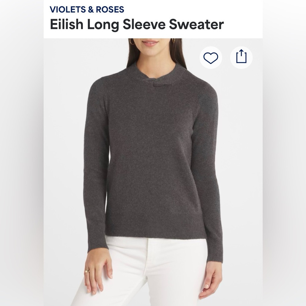 Stitch Fix Violets & Roses sweater - Picture 4 of 4